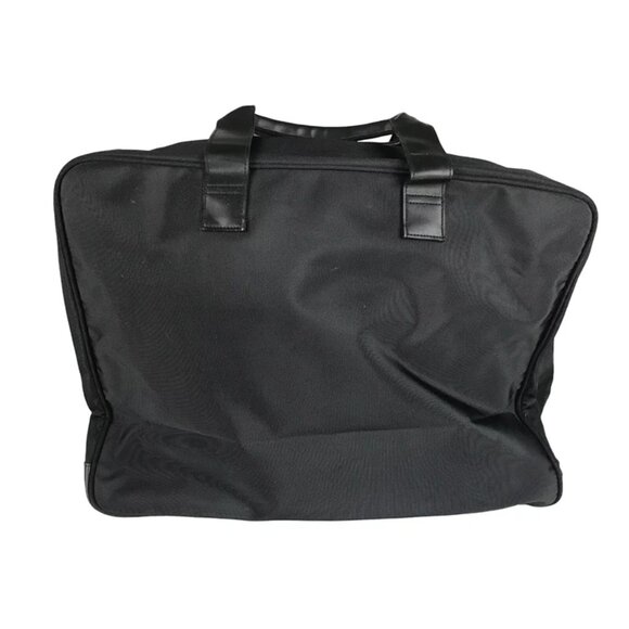 Kenneth Cole New York Unisex Black Canvas Zip Around Double Handles Laptop Bag - Picture 3 of 10